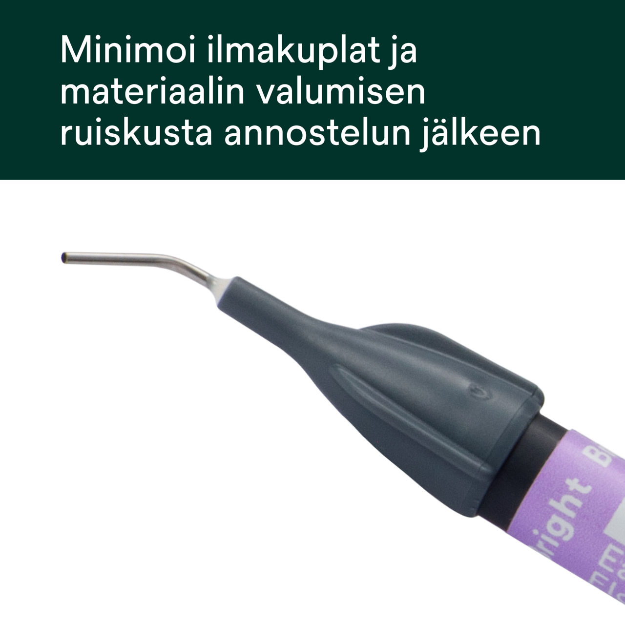 (3) Filtek™ Easy Match Flowable - Minimoi ilmakuplat