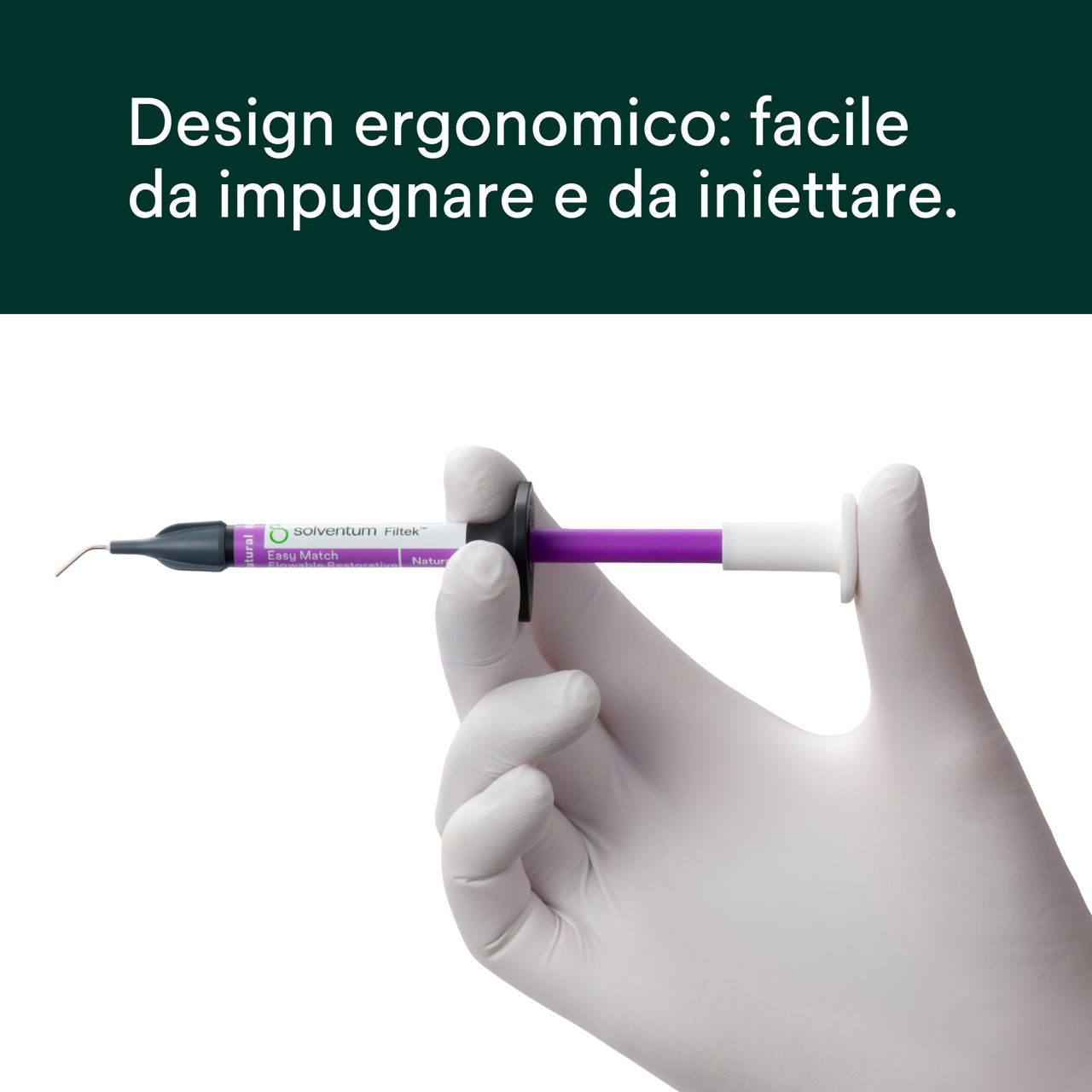 (5) Filtek™ Easy Match Flowable - Design ergonomico