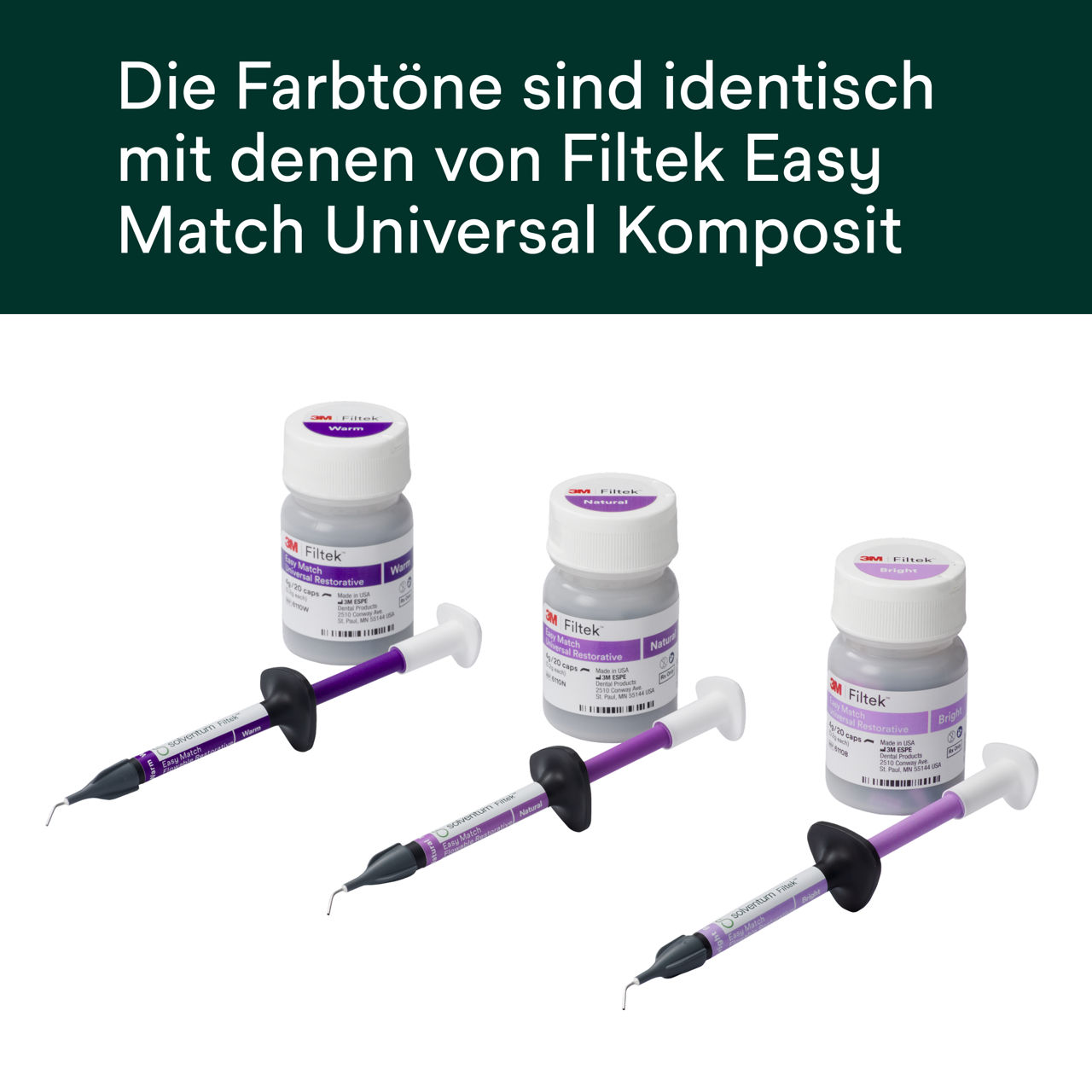 (2) Filtek™ Easy Match Flowable - Farbtöne identisch