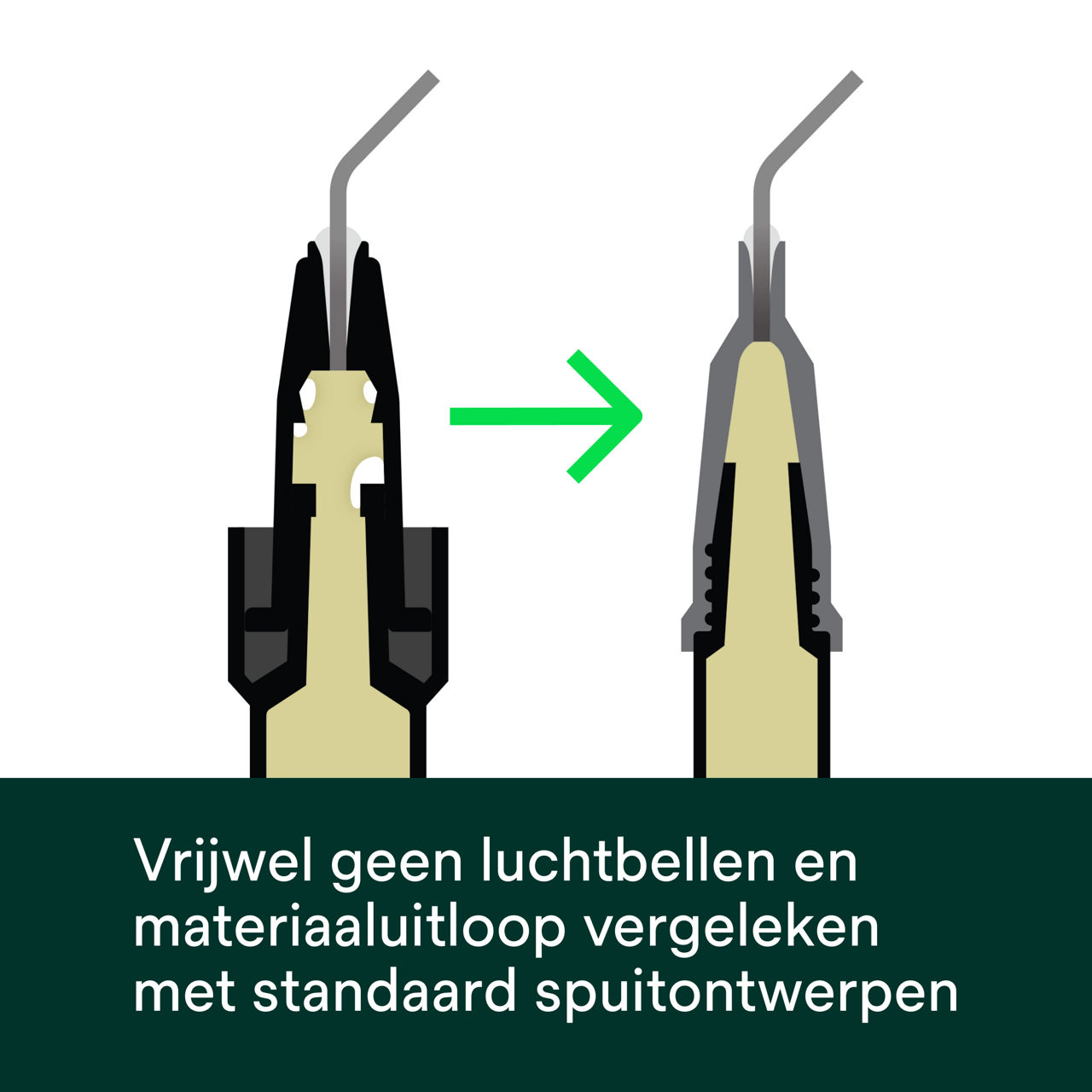 (3b) Filtek™ Easy Match Flowable - Vrijwel geen luchtbellen