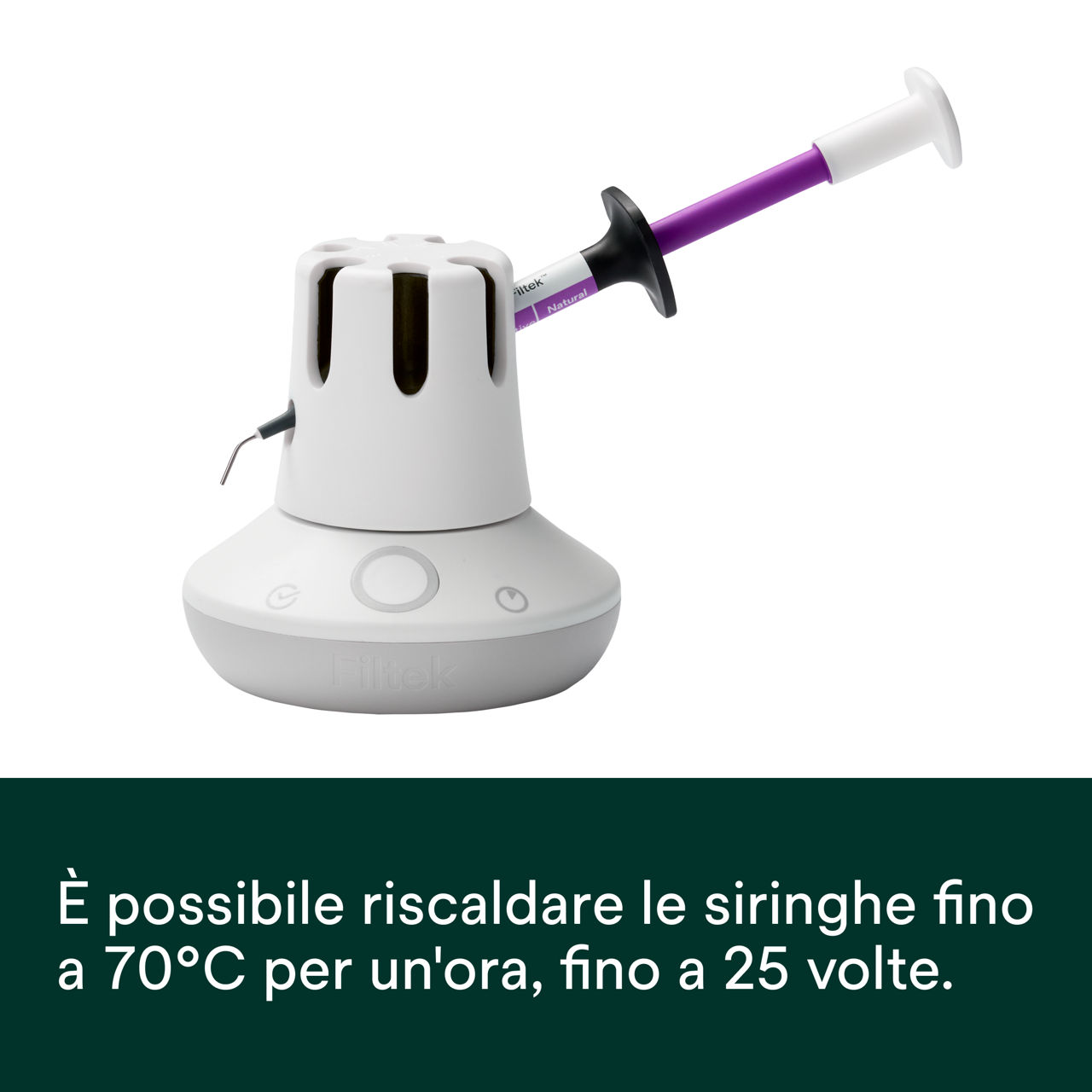 (6) Filtek™ Easy Match Flowable - È possibile riscaldare le siringhe fino a 70°C