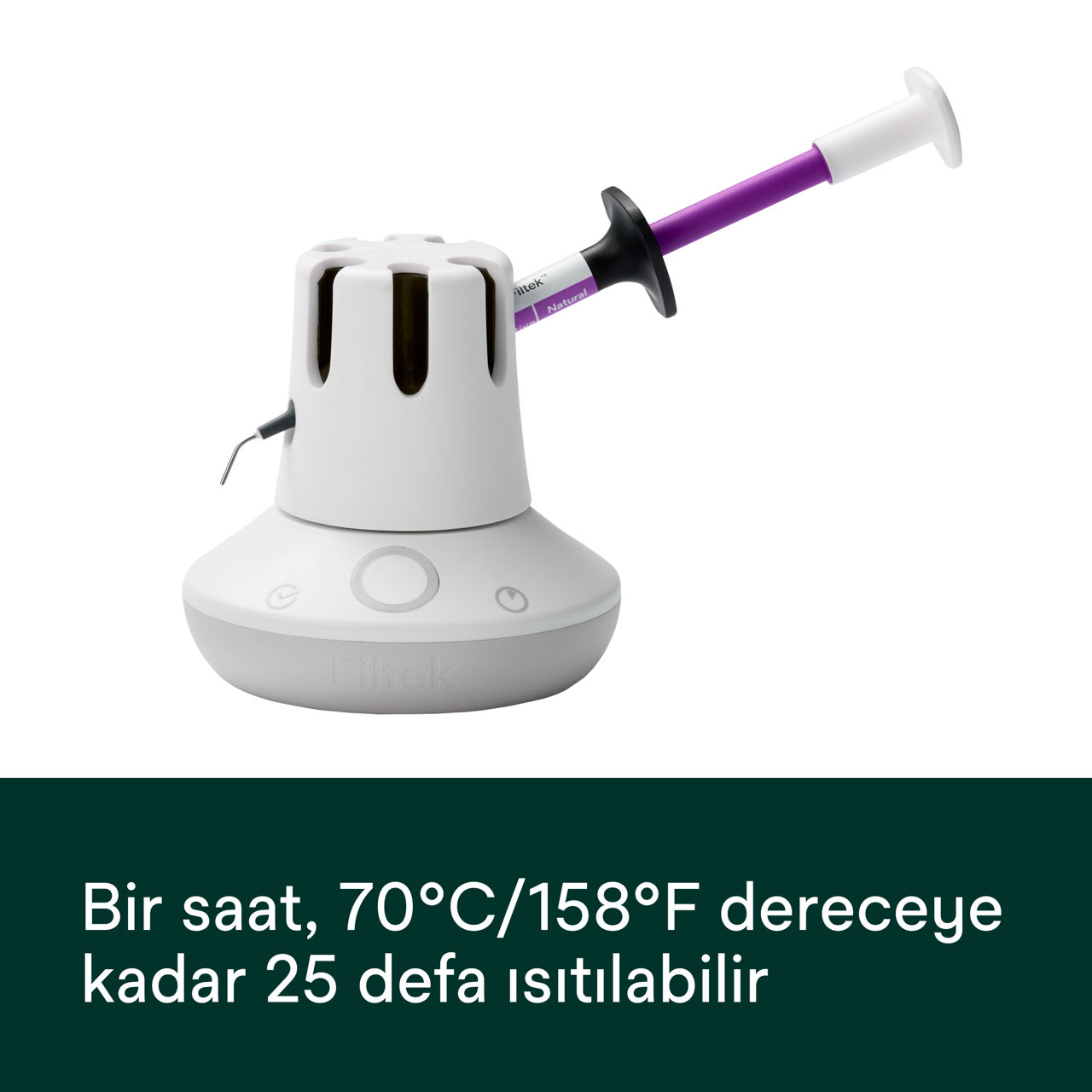 (6) Filtek™ Easy Match Flowable - dereceye kadar 25 defa ısıtılabilir