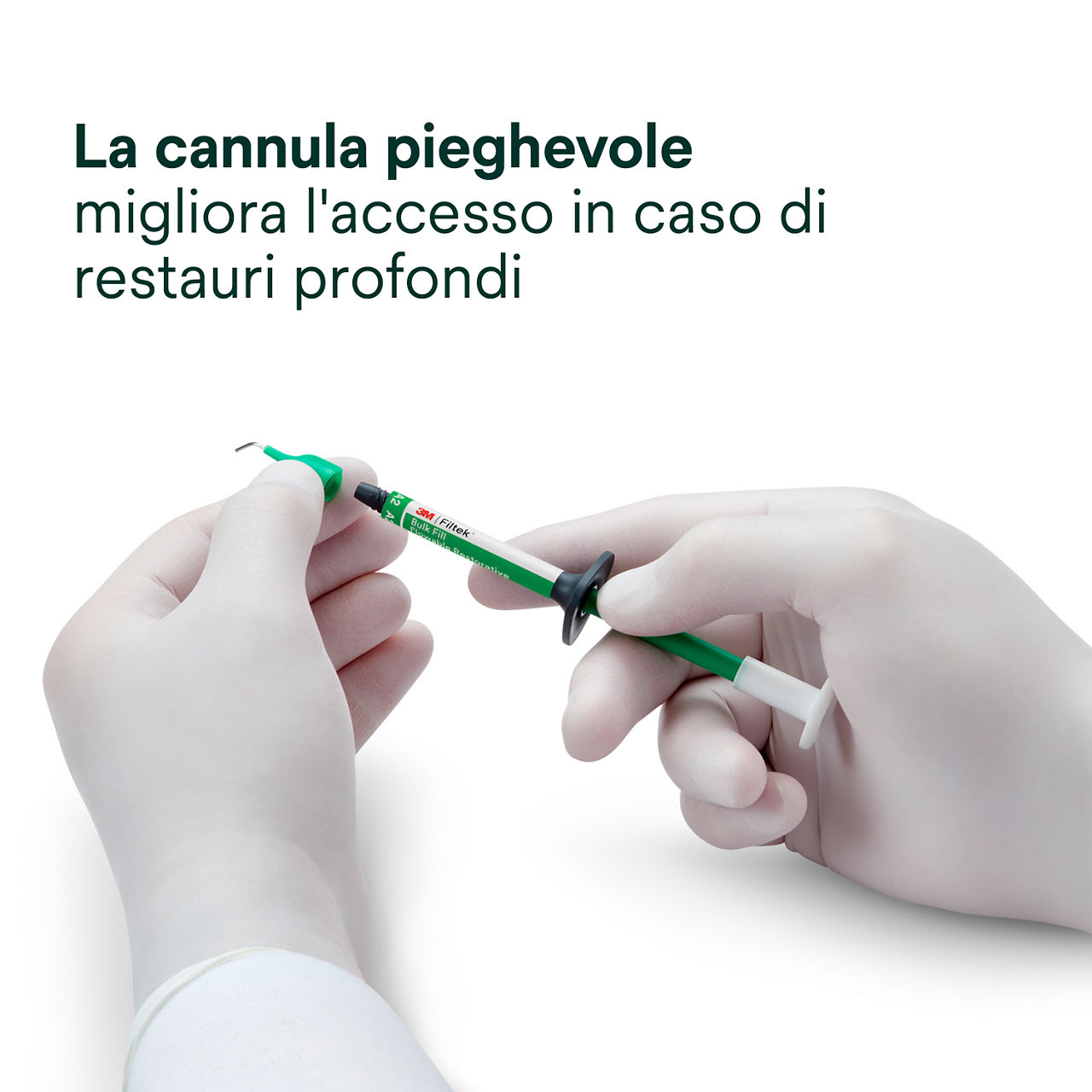 5- Filtek Bulk Fill Flowable Siringa: La cannula pieghevole migliora l'accesso