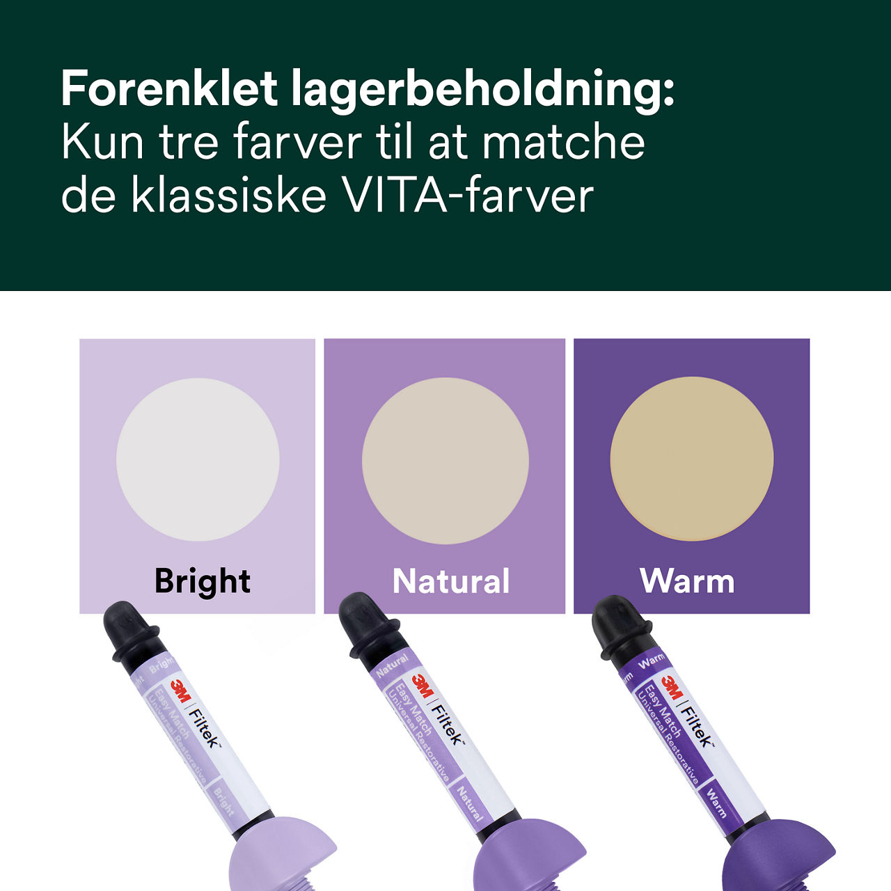 (1) Filtek™ Easy Match Universal Restorative Forenklet lagerbeholdning sprøjter Bplus 5