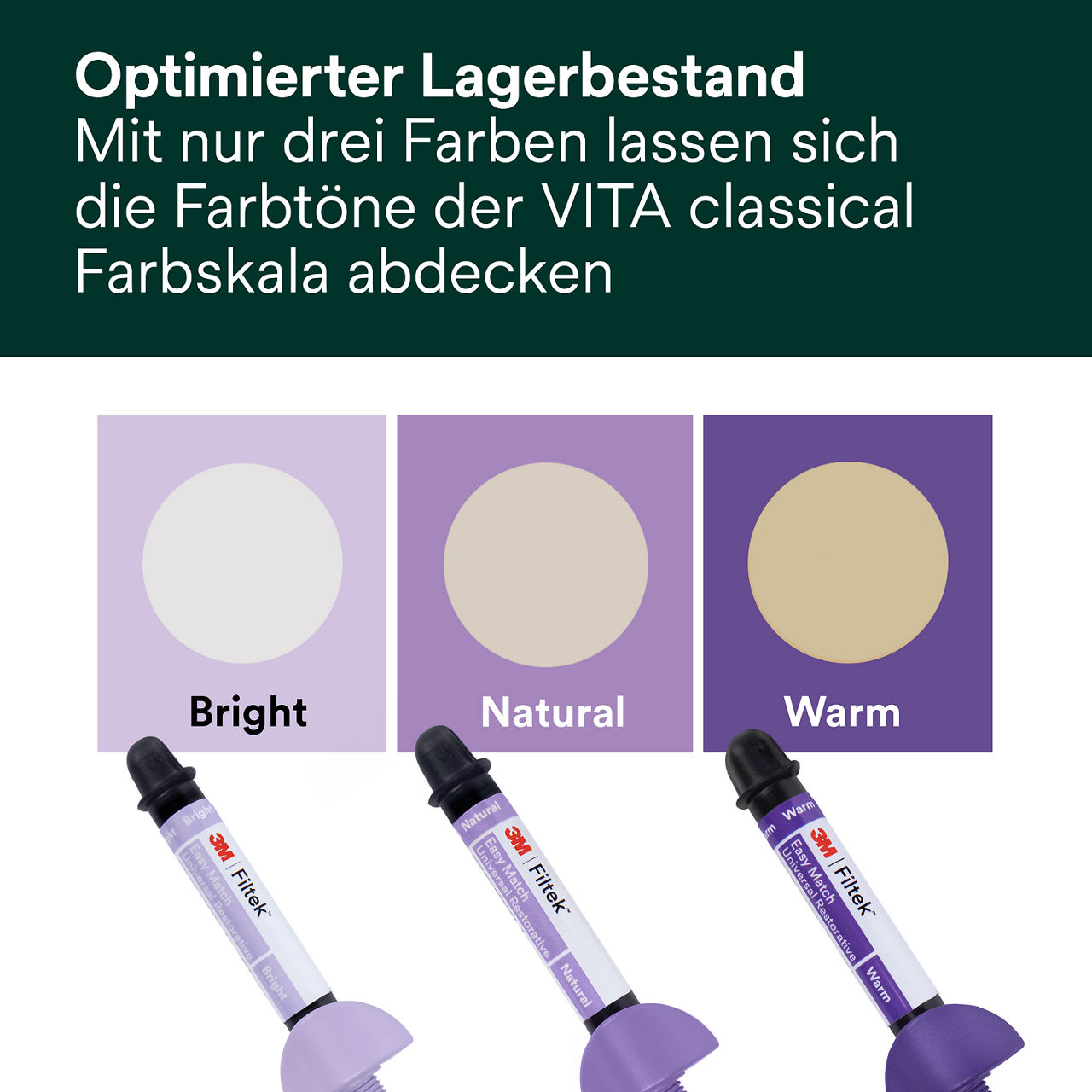 (1) Filtek™ Easy Match Universal Restorative optimierter Lagerbestand Spritzen Bplus 5