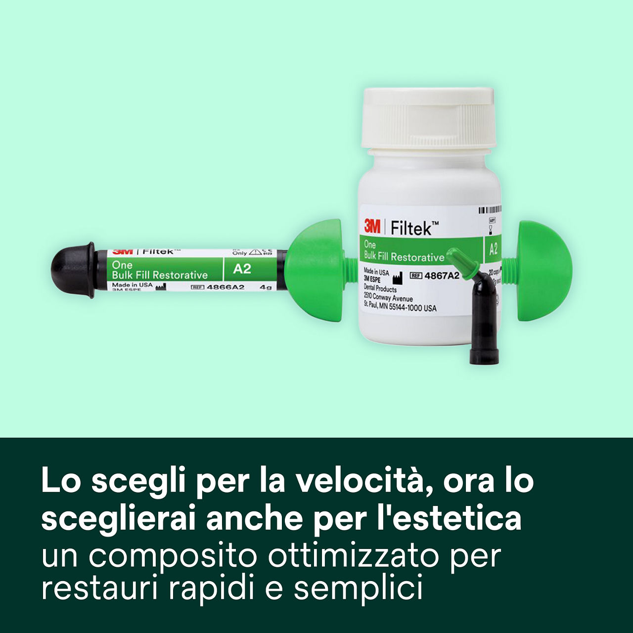 1- Filtek One Bulk Fill: Lo scegli per la velocità, ora lo sceglierai anche per l'estetica