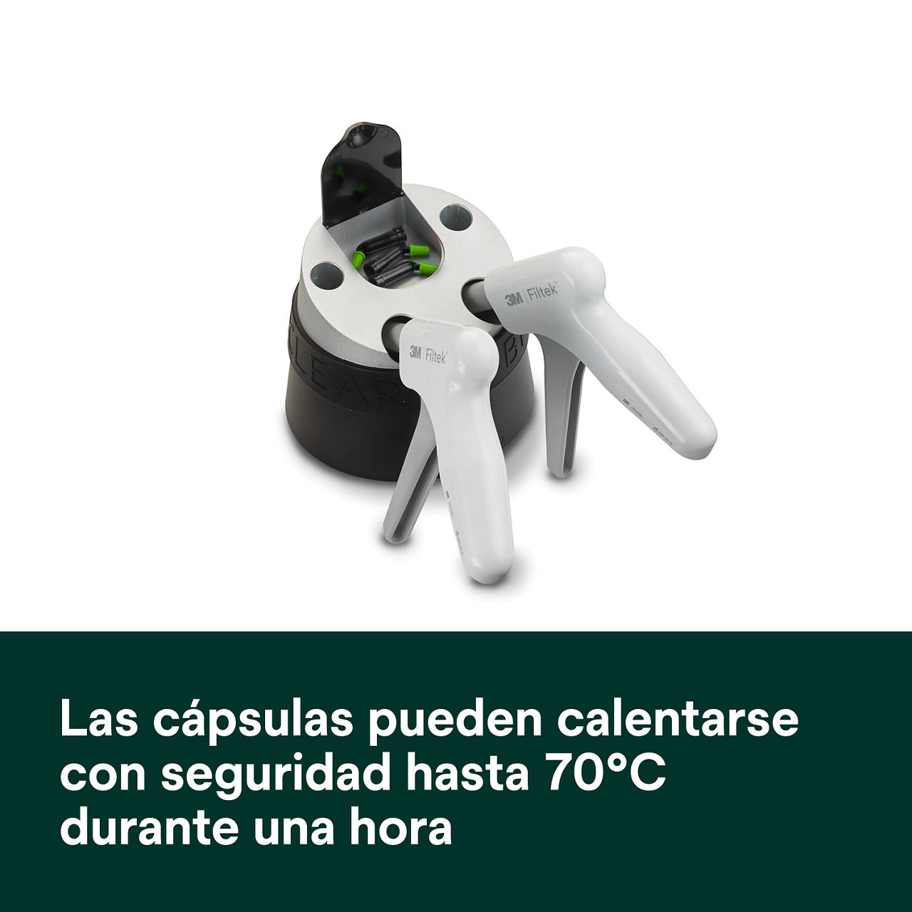 5- Filtek One Bulk Fill: Las cápsulas pueden calentarse con seguridad