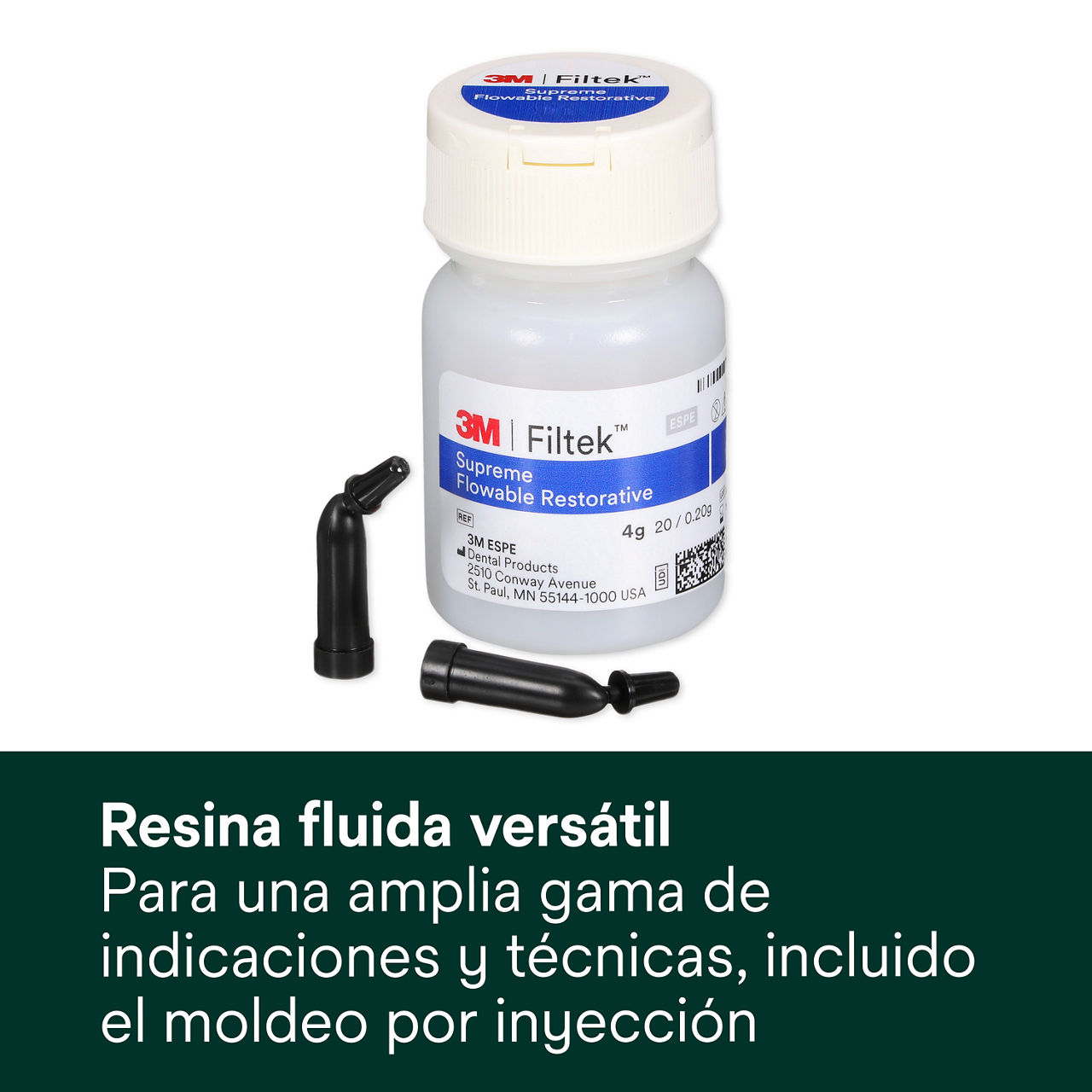 1- Filtek Supreme Flowable Capsule: Resina fluida versátil para una amplia