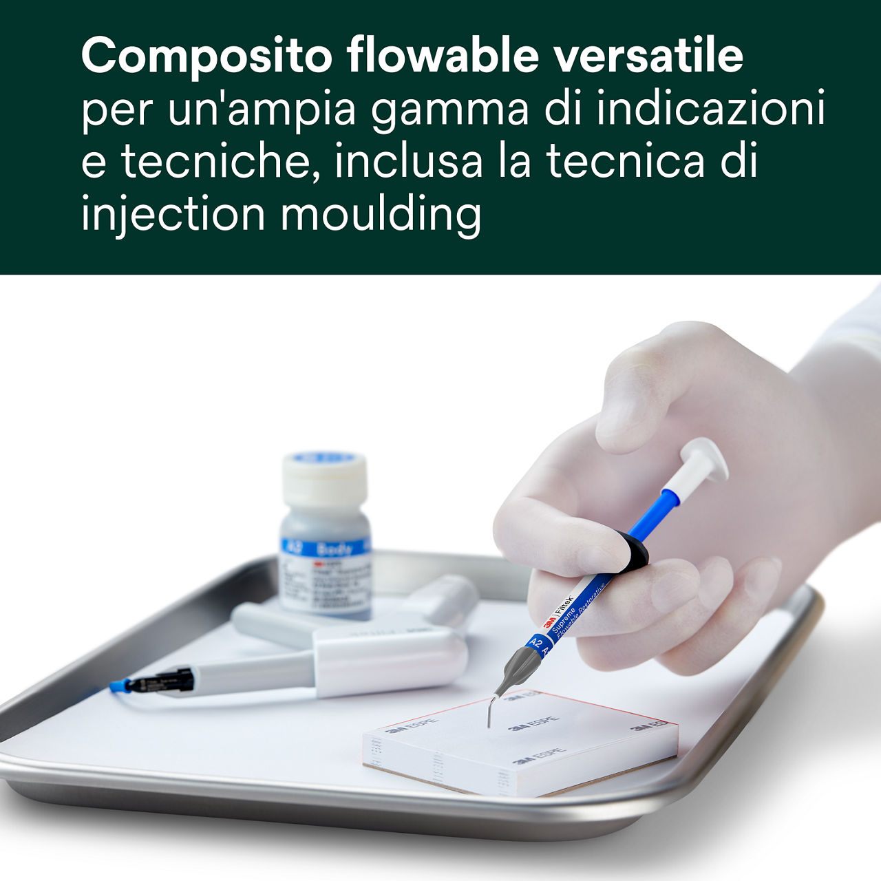 1- Filtek Supreme Flowable Siringa: Composito flowable versatile