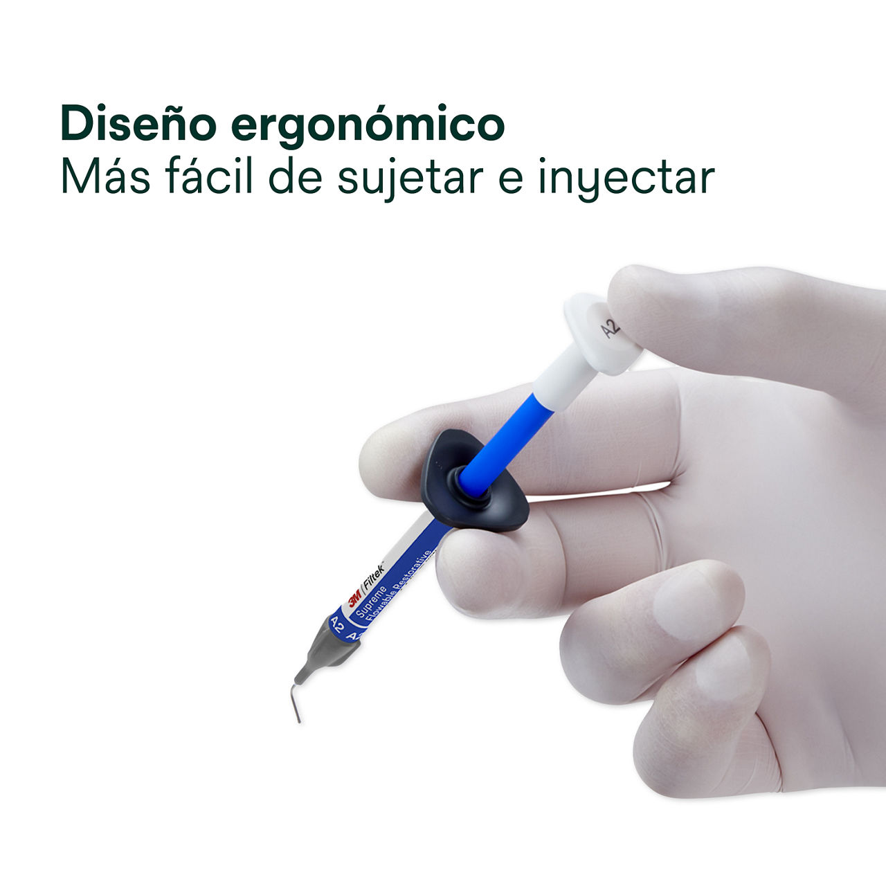 3- Filtek Supreme Flowable Syringe: Diseño ergonómico: