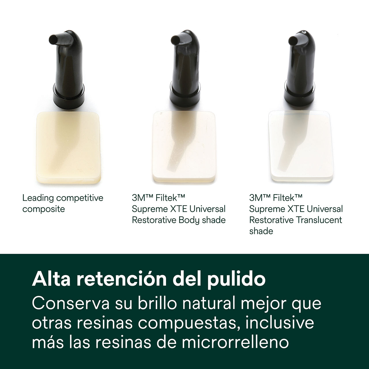 2- Filtek Supreme XTE: Alta retención de pulido