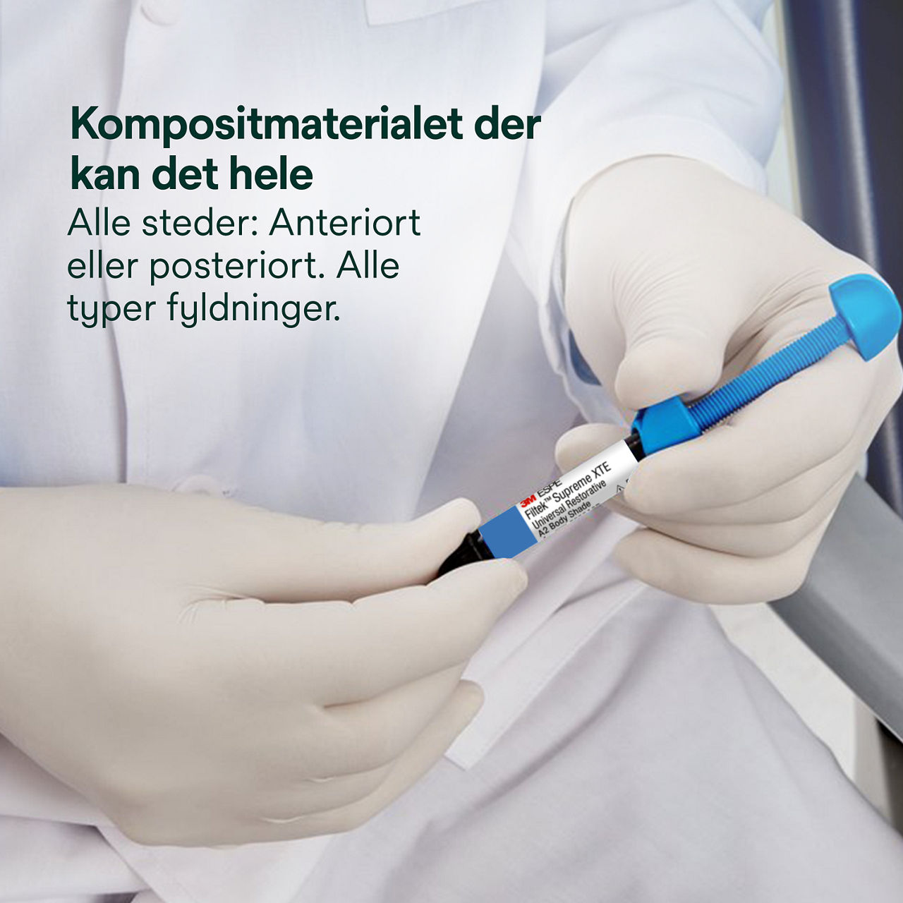 1- Filtek Supreme XTE Syringe: Kompositmaterialet der kann det hele.