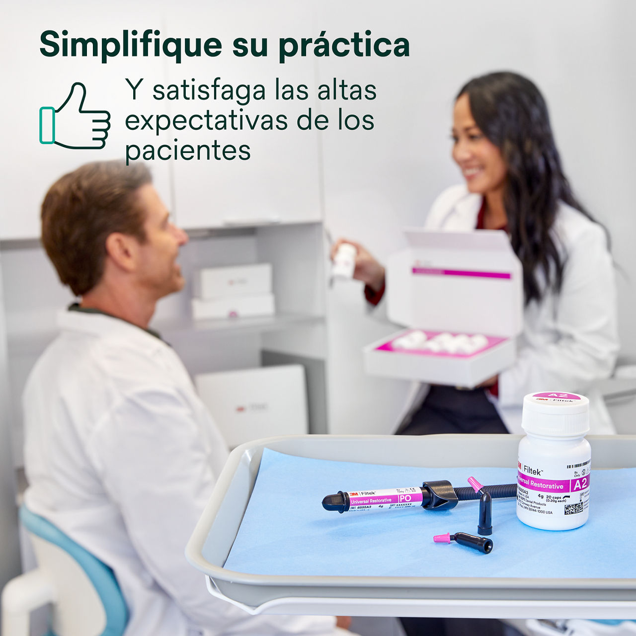 1- Filtek Universal: Optimice su consulta y satisfaga las altas expectativas de sus pacientes