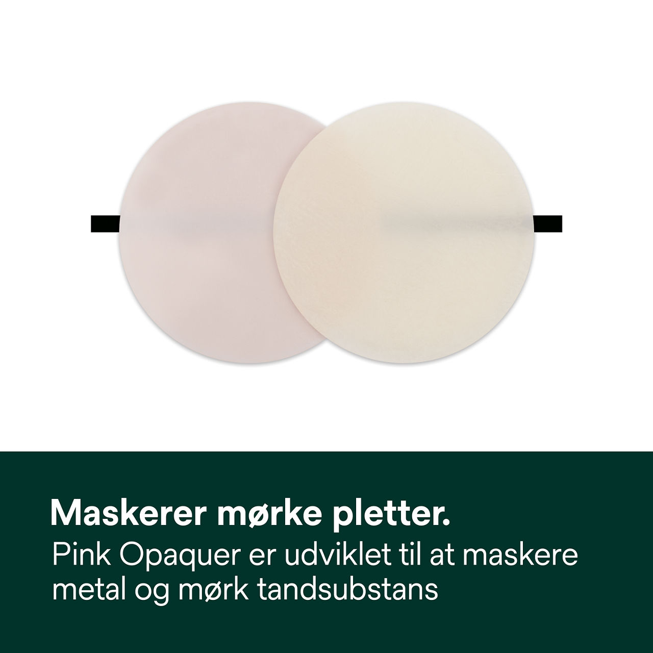 3- Filtek Universal: Maskerer mørke pletter