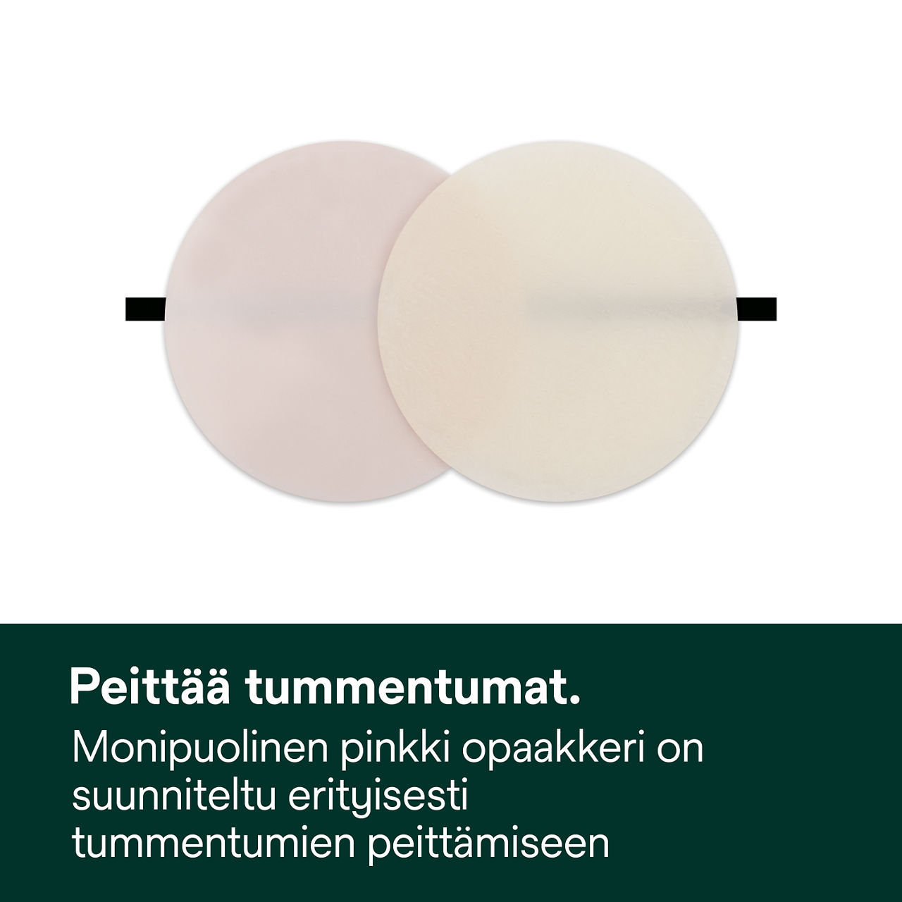 3- Filtek Universal: Peittää tummentumat.