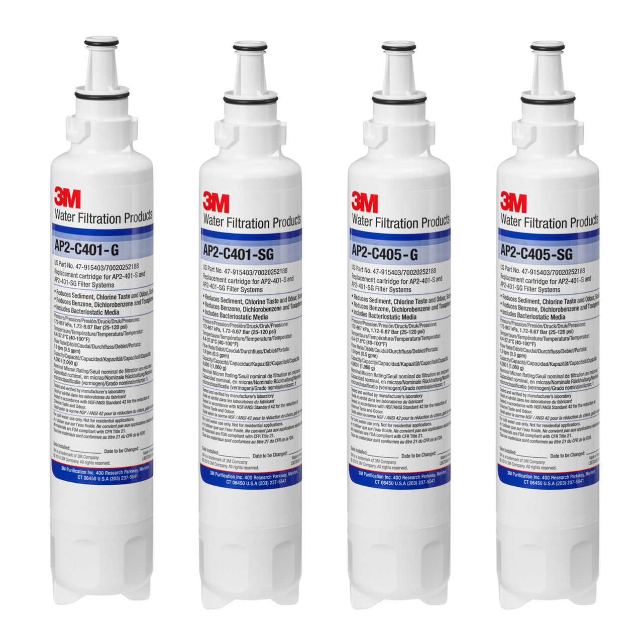 3M™ 替換濾芯，型號 AP2-C401-G