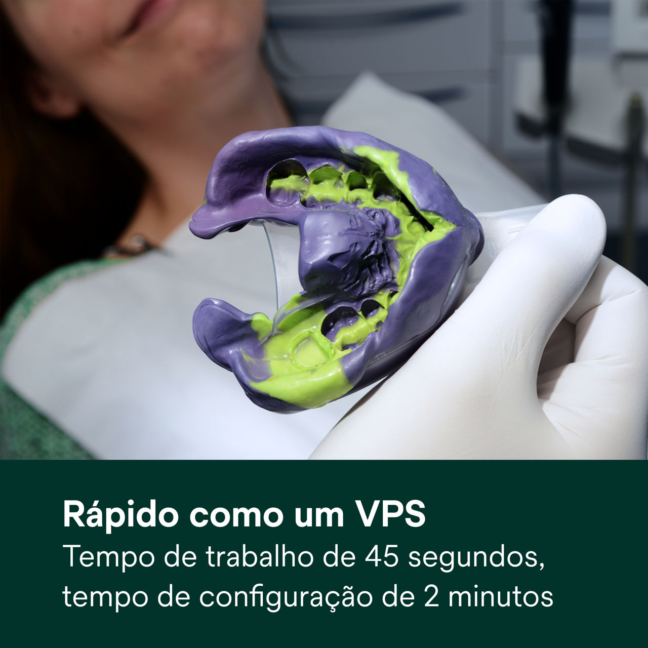 (1)  Material de Impressão de Poliéter Impregum™ Super Quick: Rápido como um VPS