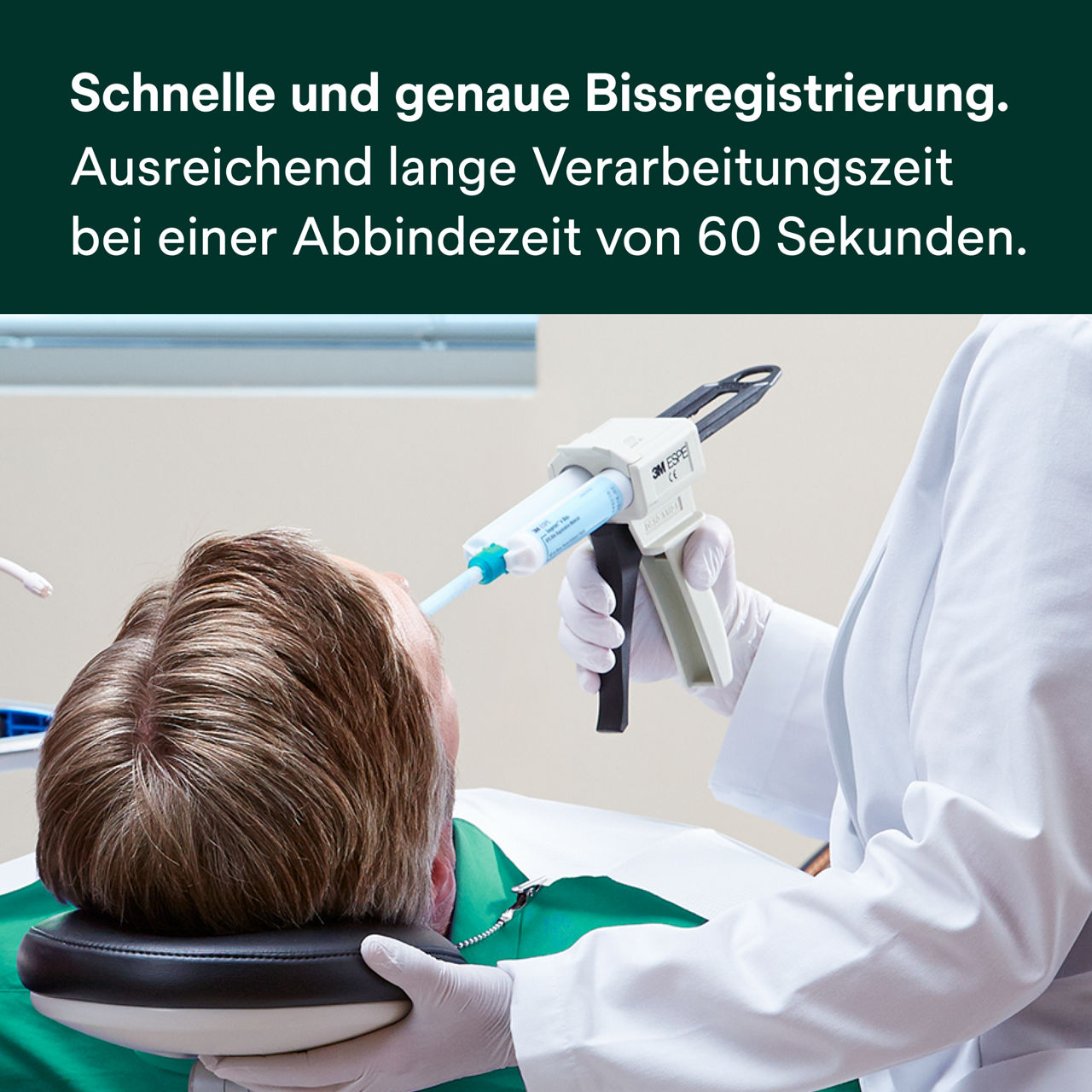 (1) Imprint™ 4 Bite VPS  Bissregistriermaterial: Schnelle und genaue Bissregistrierung.