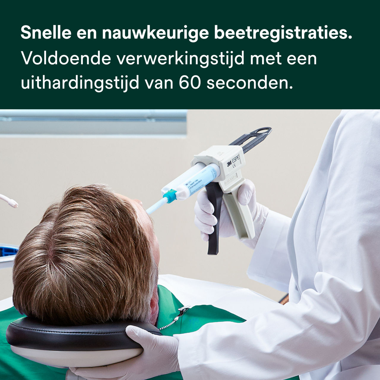 (1) Imprint™ 4 Bite VPS-beetregistratiemateriaal: Snelle en nauwkeurige beetregistraties.