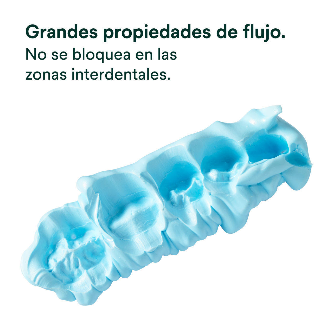 (2) Material de registro de mordida de silicona Imprint™ 4 Bite: Excelentes propiedades de flujo.