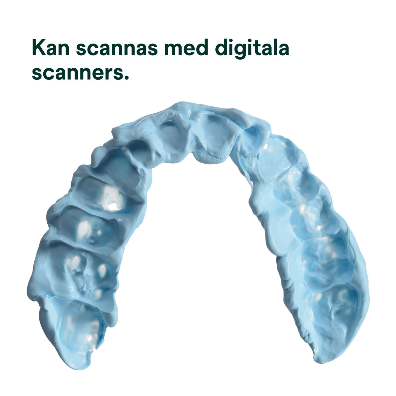 (4) Imprint™ 4 Bite VPS Bissregistriermaterial: Kan skannas med digitala skannrar.
