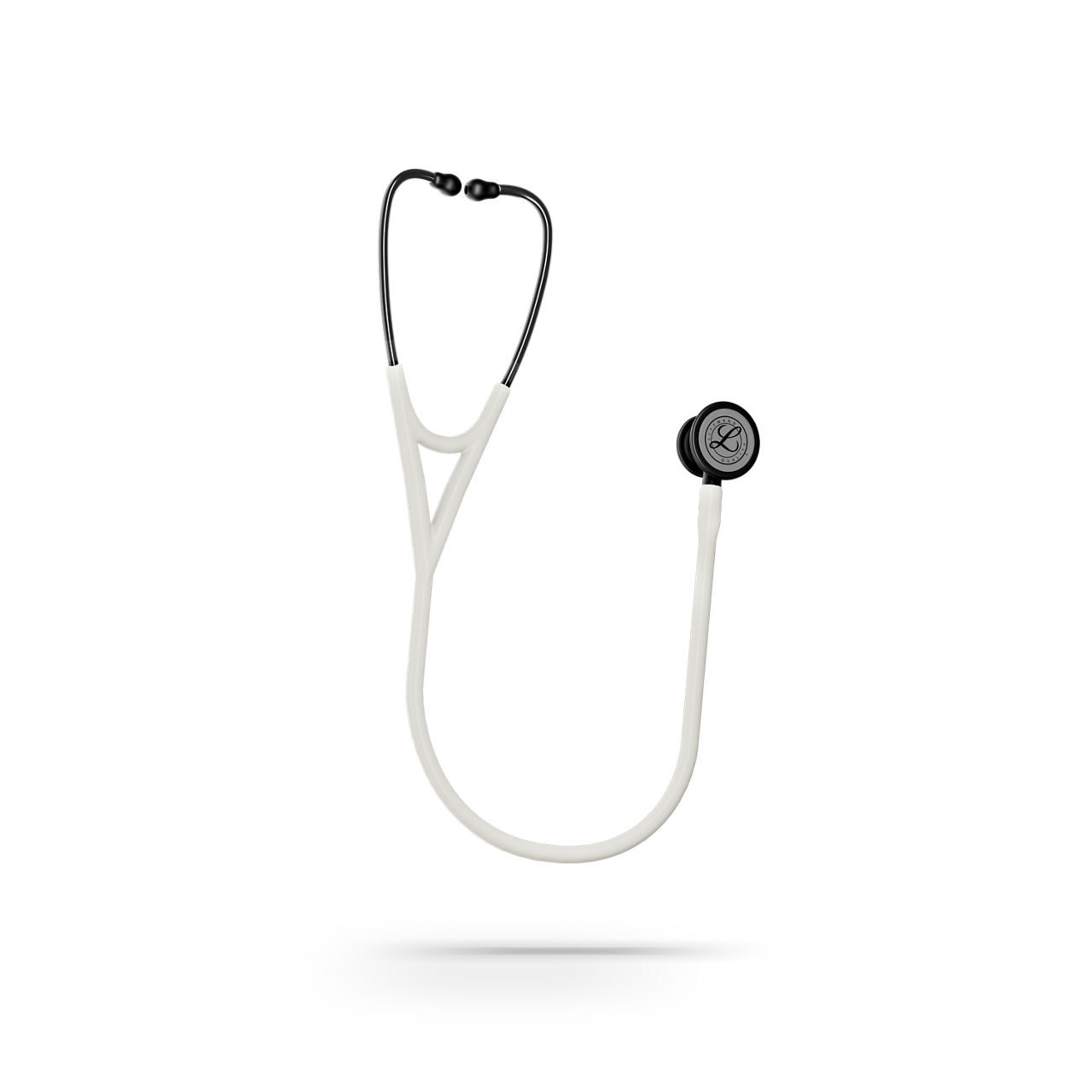 Littmann® Cardiology IV™ Stethoscope 6186c Satin-finish Alabaster Tube product render - angled
