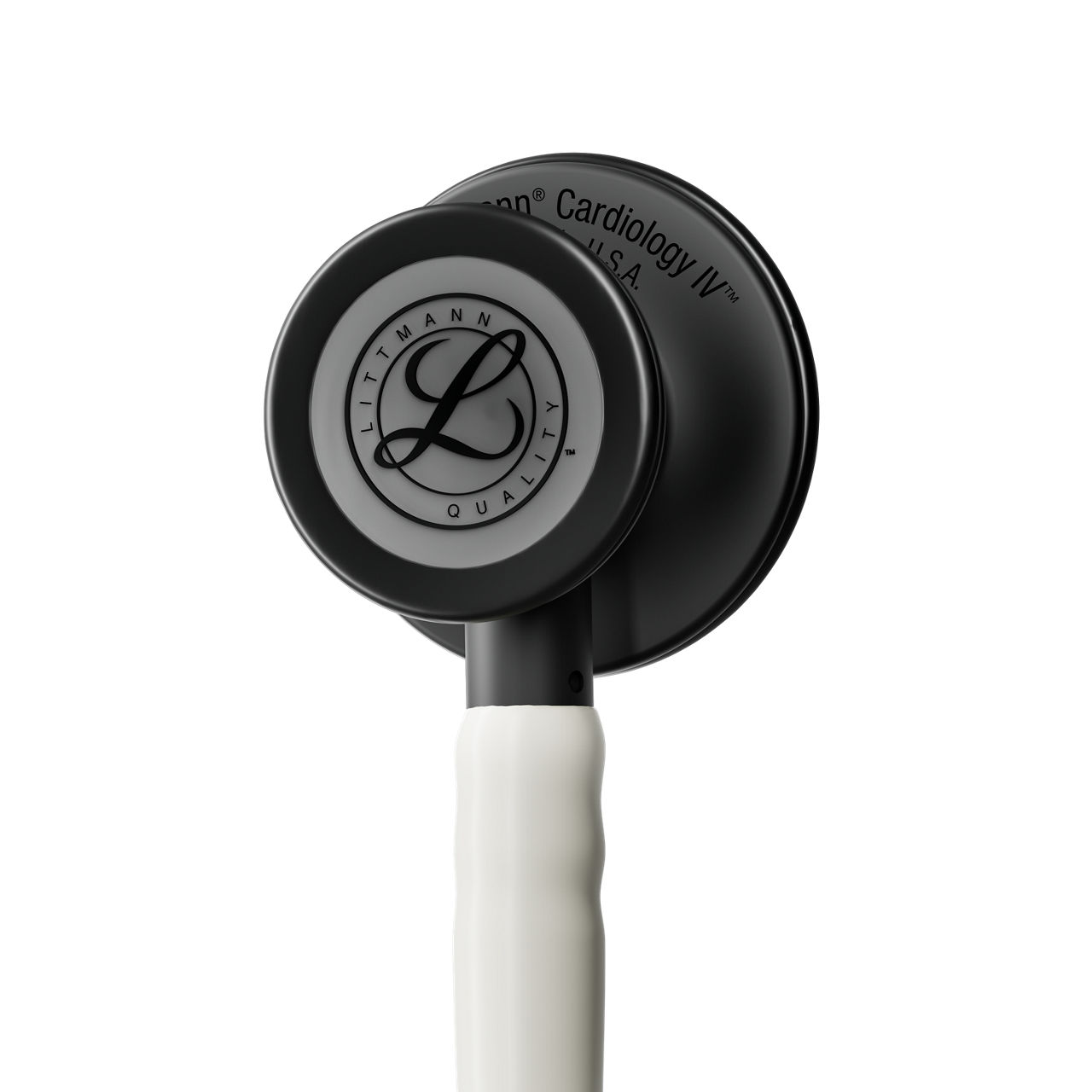 Littmann® Cardiology IV™ Stethoscope 6186c Satin-finish Alabaster Tube product render - in action