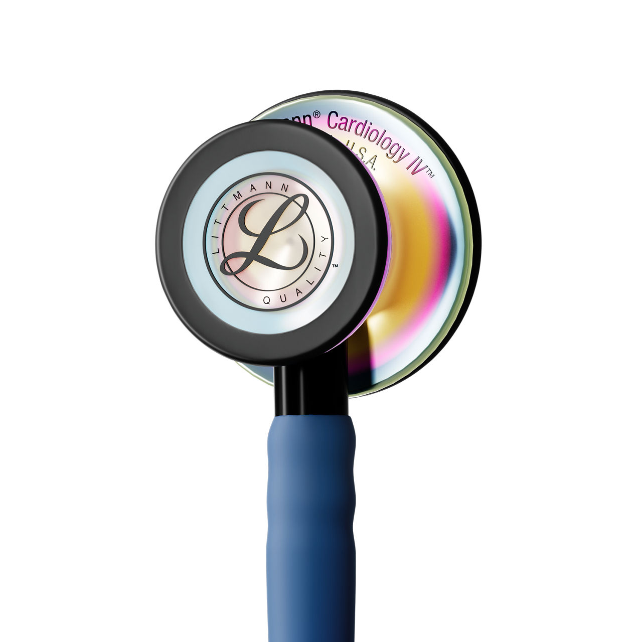 Littmann® Cardiology IV™ Stethoscope 6242c  Navy Tube product render - in action