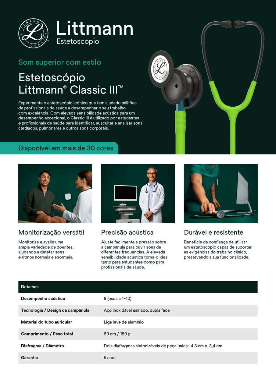 Folha de Venda Littmann Classic III A4 Digital