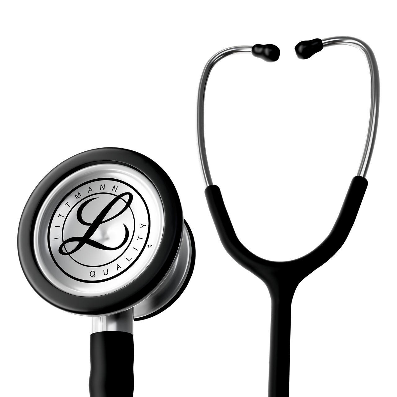 Littmann® Classic III™ Stethoscope 5620 Black Tube product render - in action