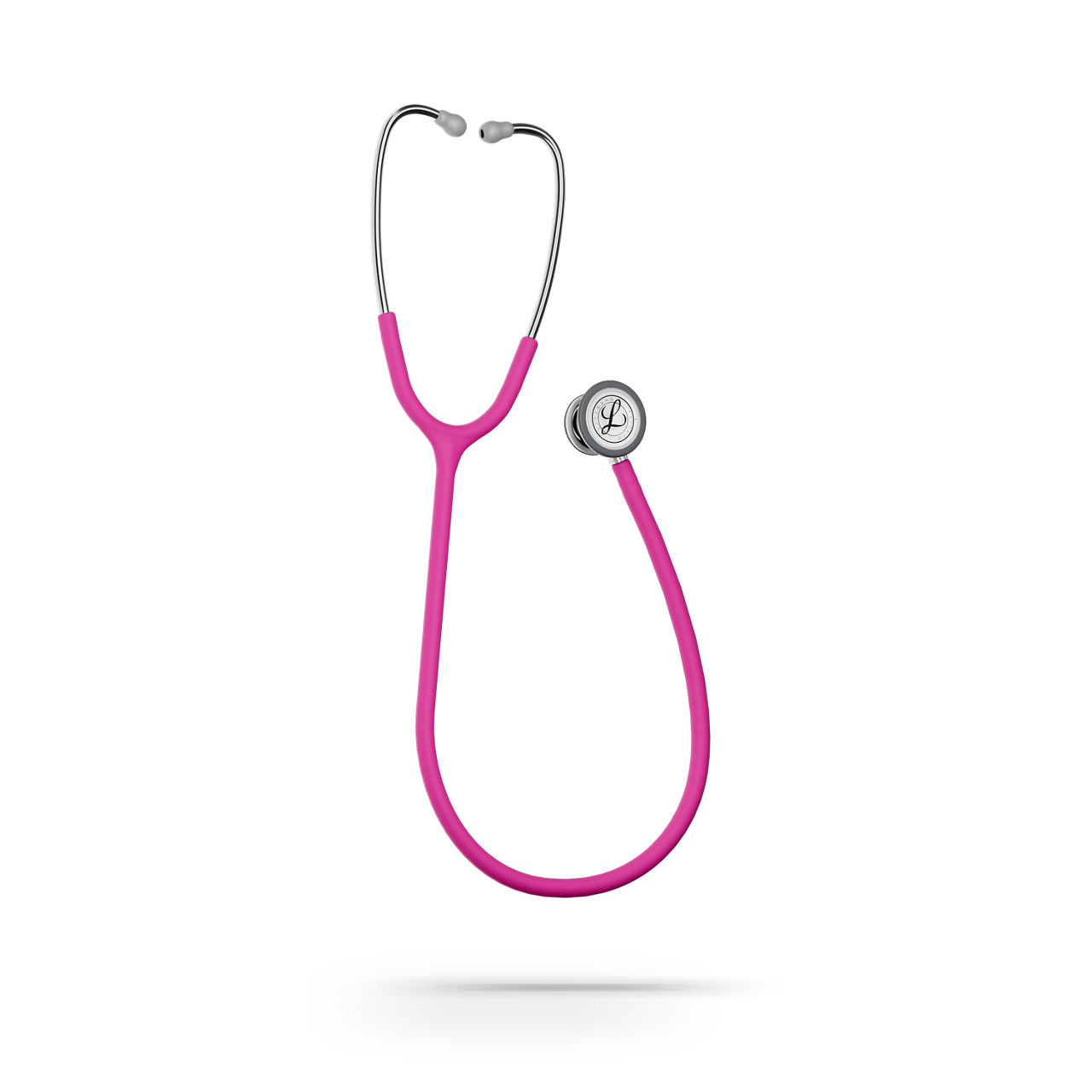 Littmann® Classic III™ Monitoring Stethoscope 5648 Raspberry Tube product render - angled