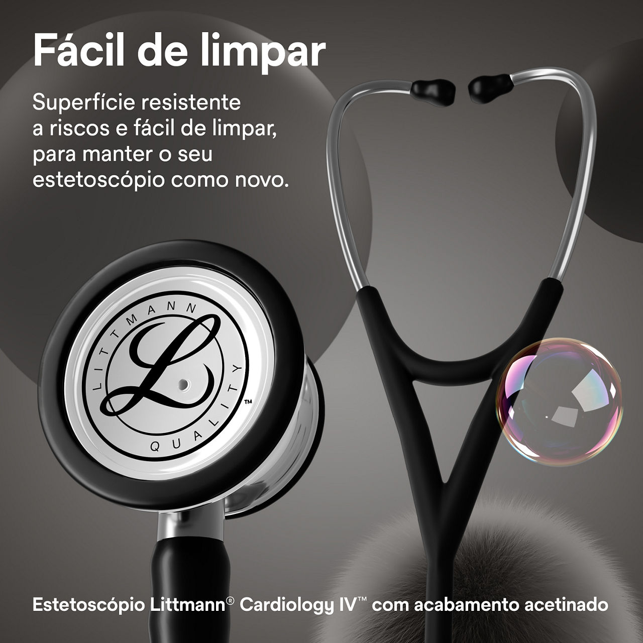 Littmann acabamento B+ Cardiology – Peça torácica e olivas auriculares cor preto (3000x3000)