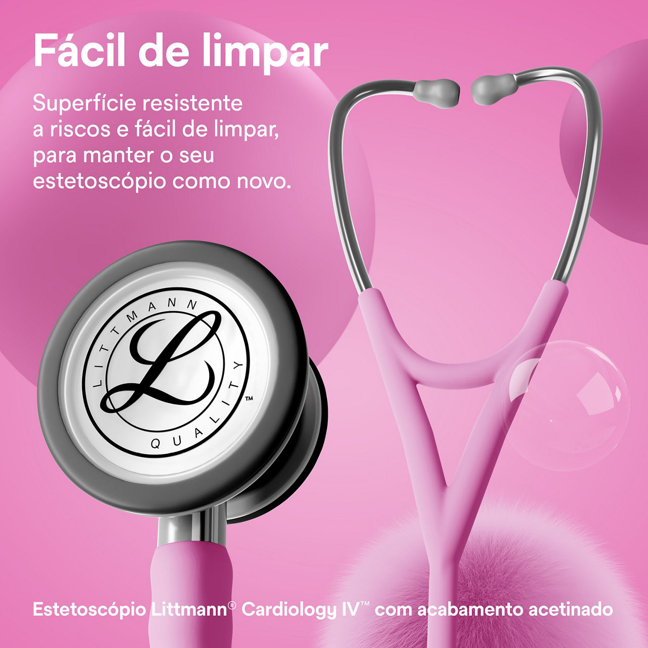 Littmann acabamento B+ Cardiology – Peça torácica e olivas auriculares cor rosa (3000x3000)