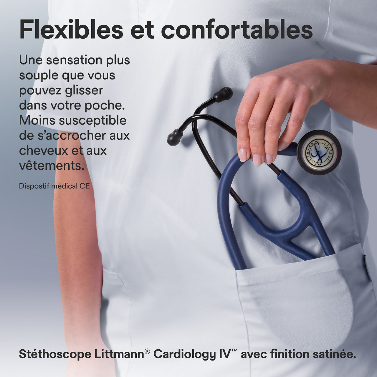 Littmann finition satinée B+ Cardiology – En poche couleur navy (3000x3000)