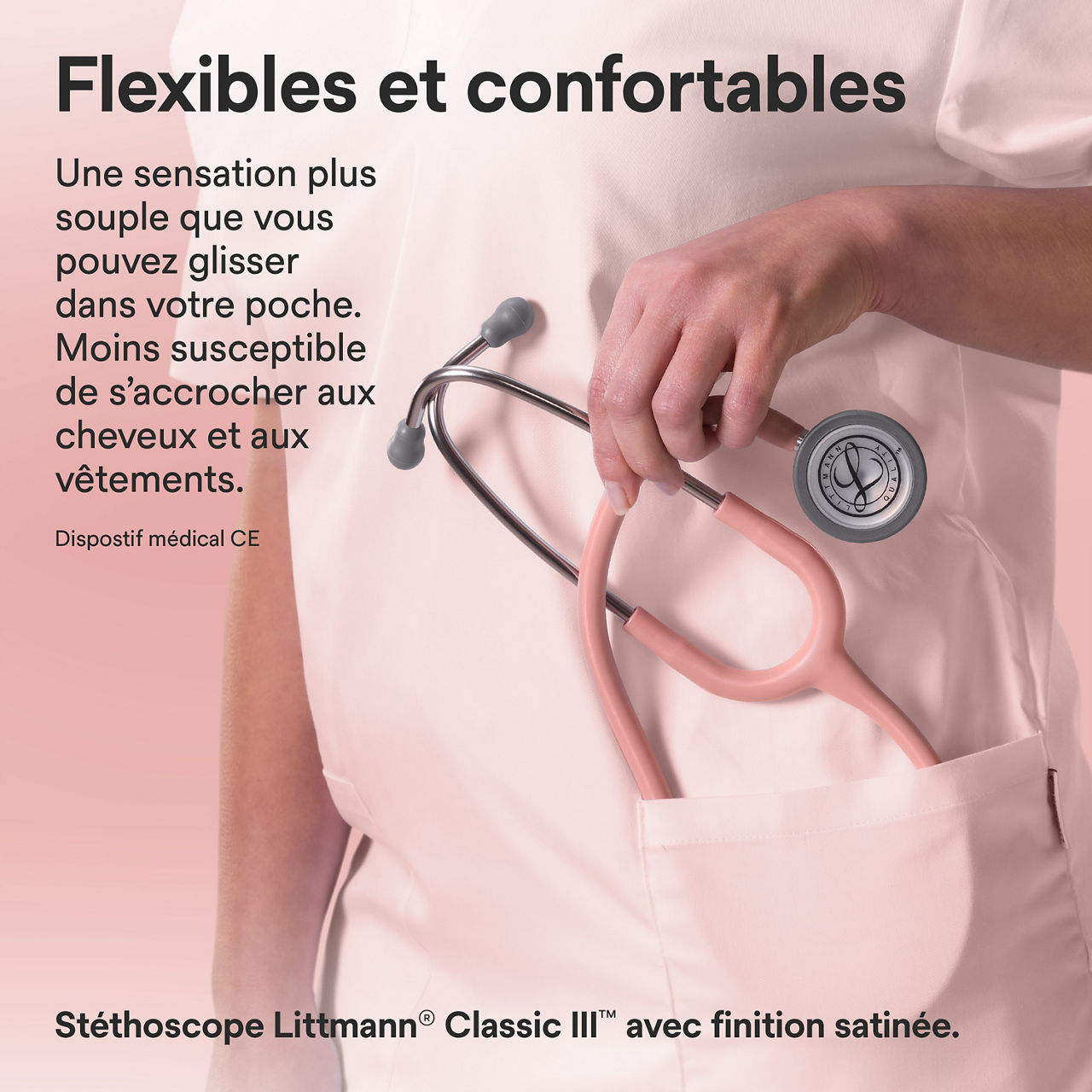 Littmann finition satinée B+ Classic – En poche couleur champagne (3000x3000)