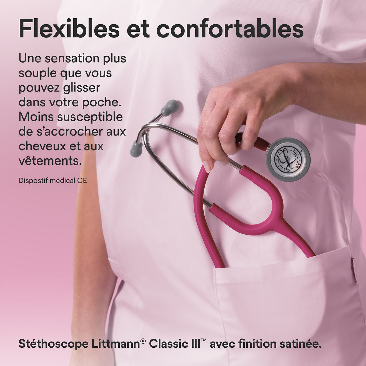 Littmann finition satinée B+ Classic – En poche couleur framboise (3000x3000)