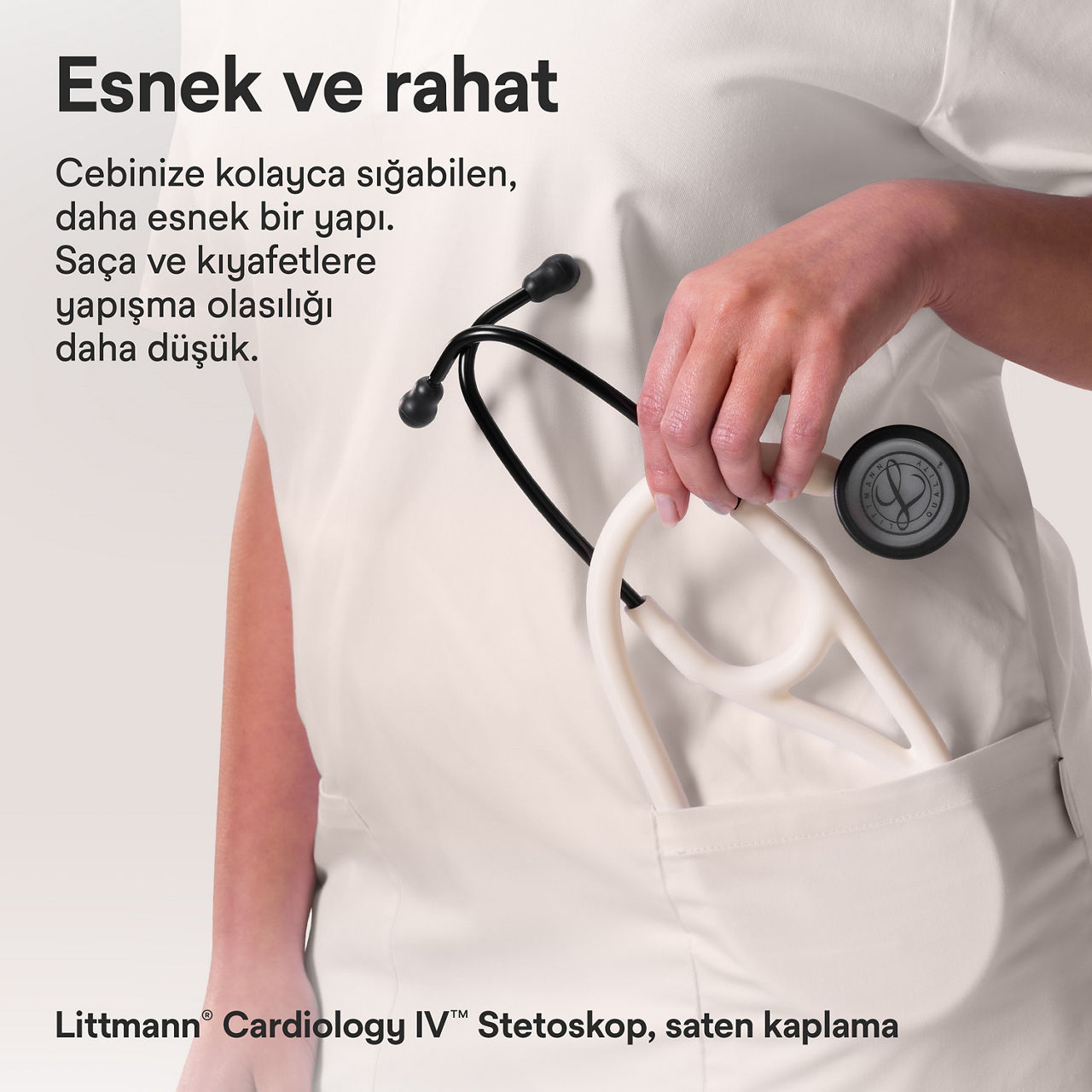 Littmann Cardiology Satin Finish alabaster cepte stetoskop