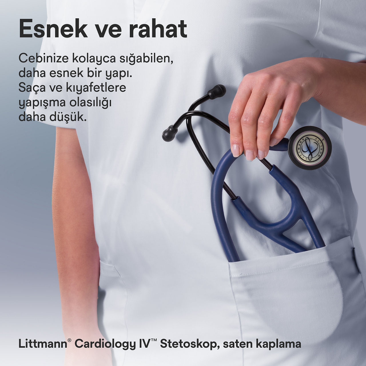 Littmann Cardiology Satin Finish navy cepte stetoskop