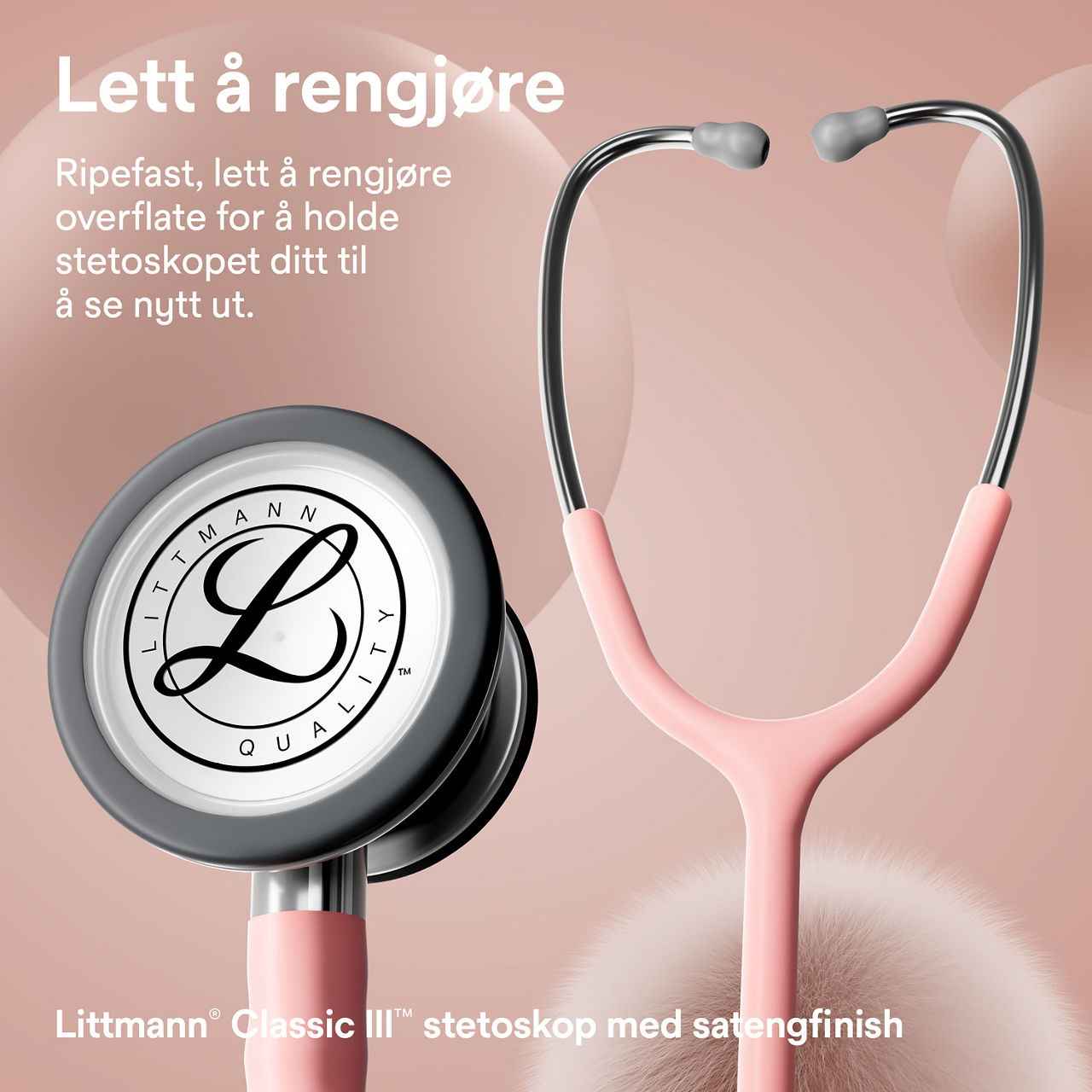 Littmann Classic stetoskop champagne satin finish bryst og øre