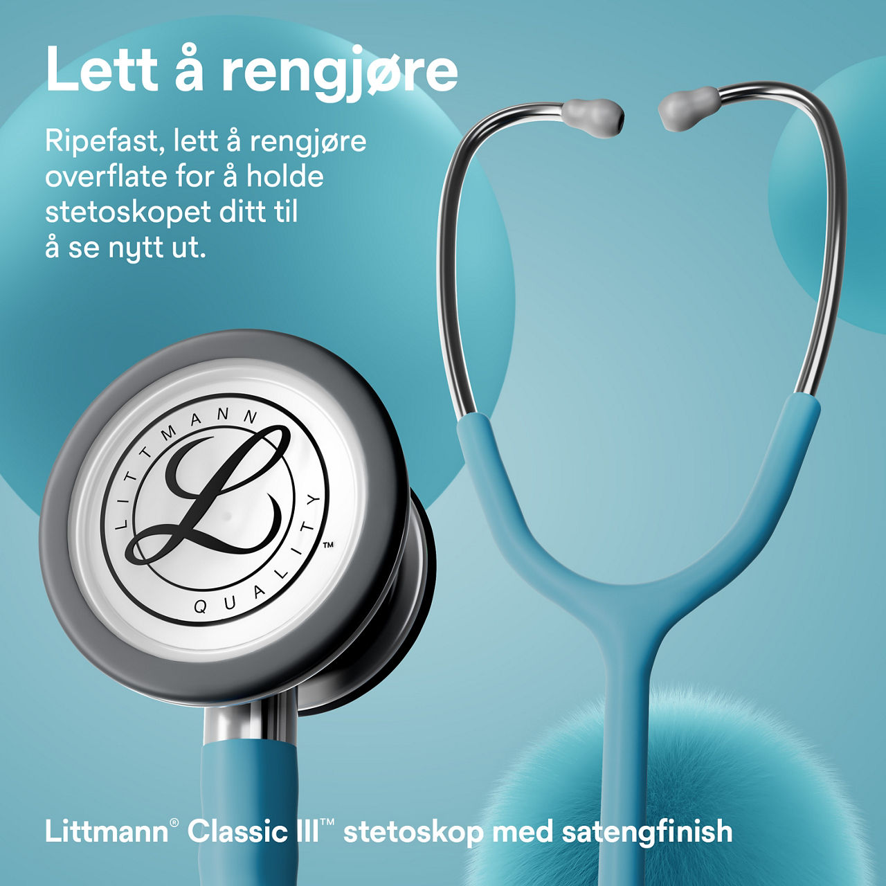 Littmann Classic stetoskop marine satin finish bryst og øre