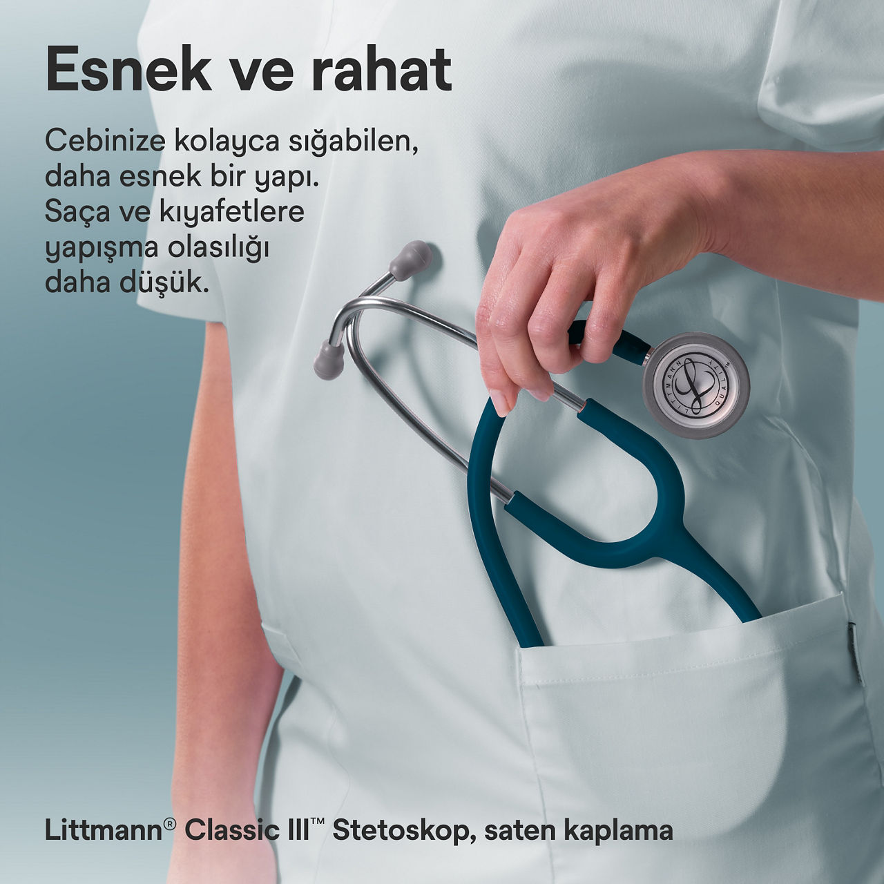 Littmann Classic Satin Finish caribbean cepte stetoskop