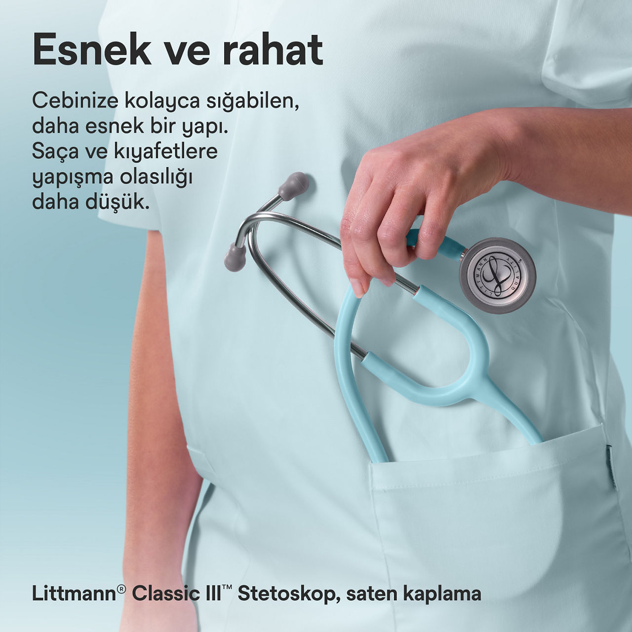 Littmann Classic Satin Finish marine cepte stetoskop