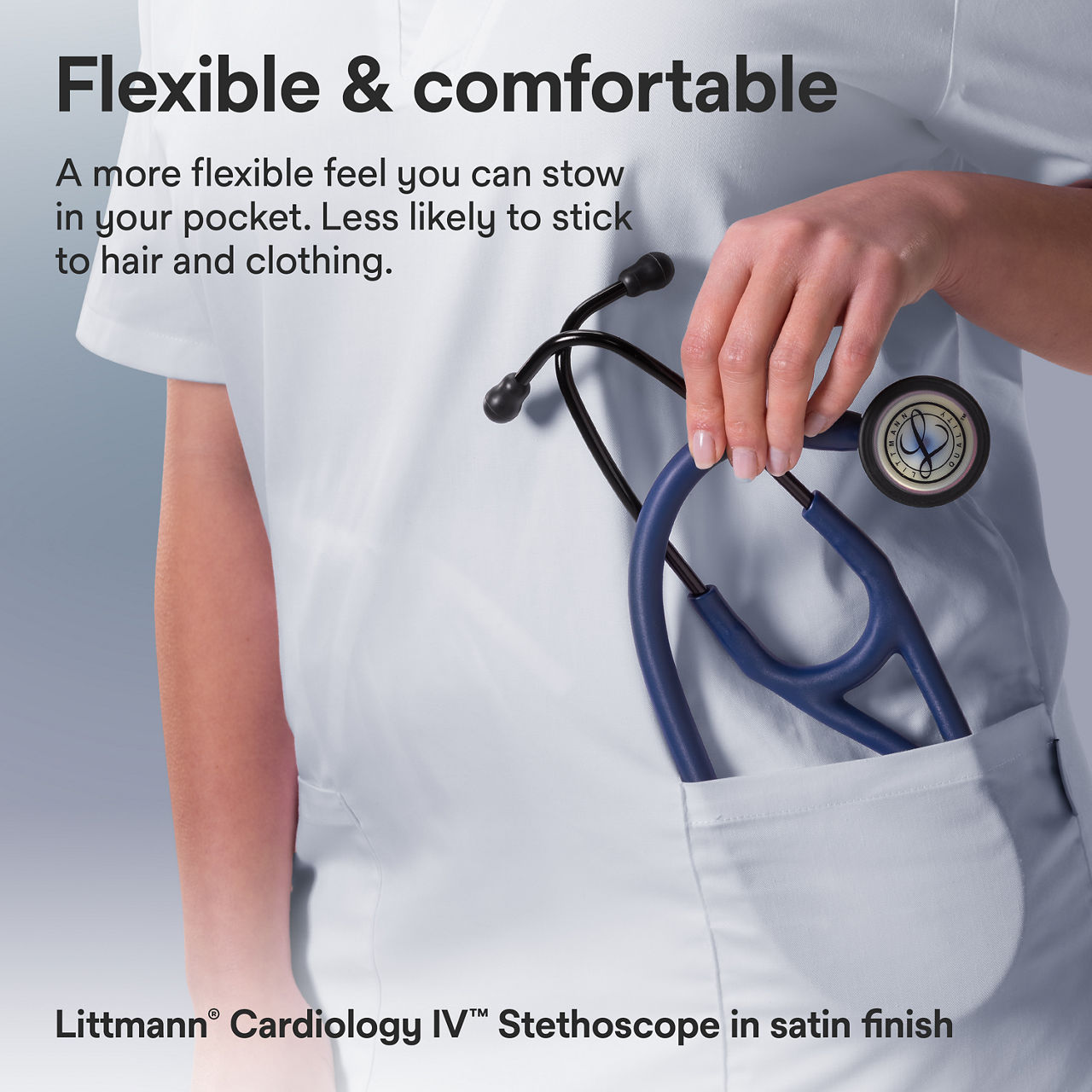 Littmann® Cardiology IV™ Stethoscope Satin Finish B+ Assets 3000x3000 - Navy