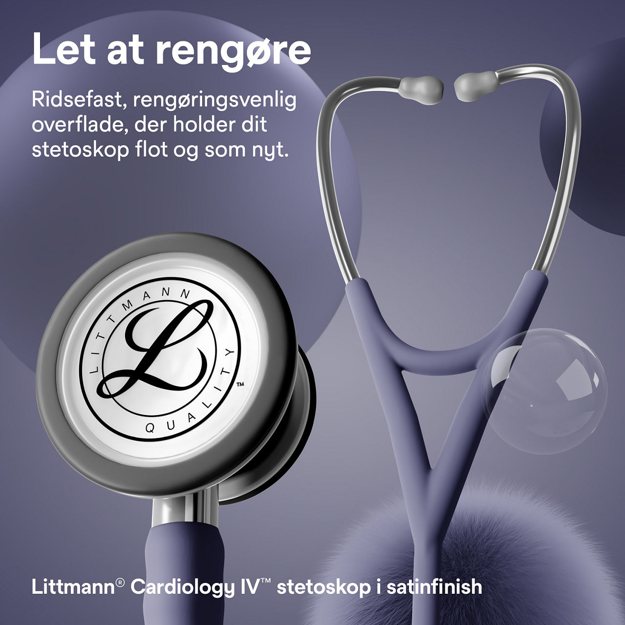Littmann Cardio stetoskop – Sort (bryststykke & ørepropper)