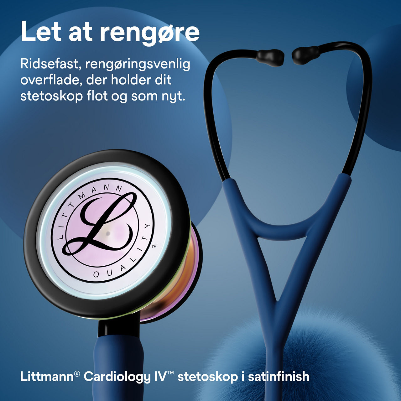 Littmann Cardio stetoskop – Navy (bryststykke & ørepropper)