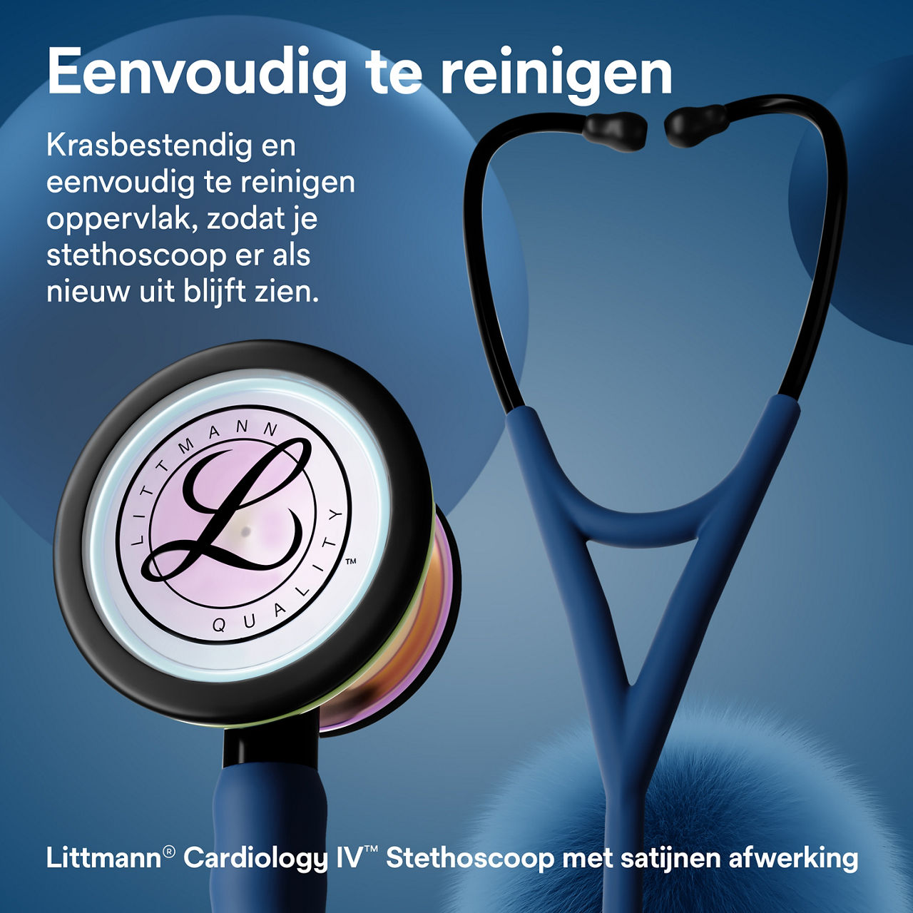 Littmann Cardio stethoscoop – Navy (borststuk & oordoppen)