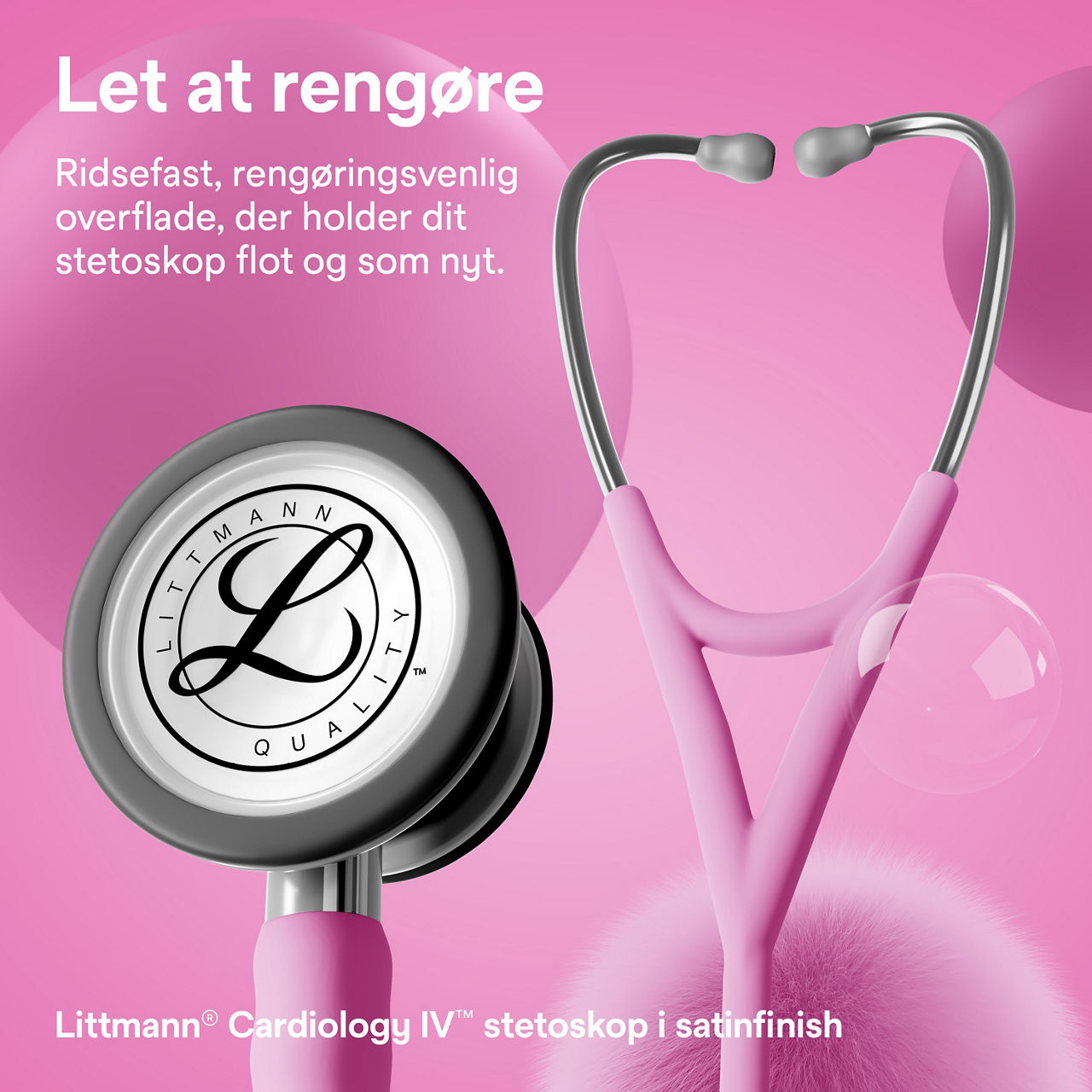 Littmann Cardio stetoskop – Rose (bryststykke & ørepropper)