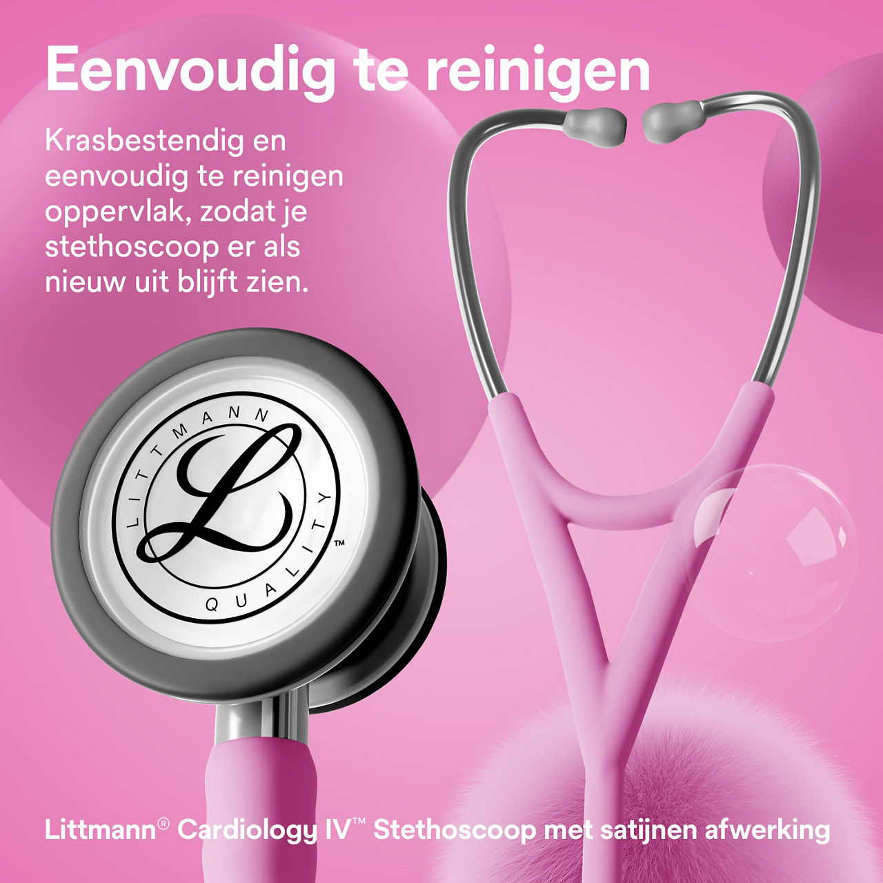 Littmann Cardio stethoscoop – Rose (borststuk & oordoppen)