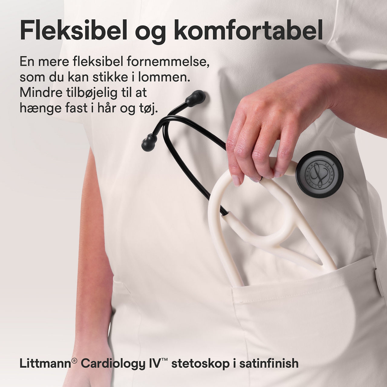 Littmann Cardio stetoskop – Alabaster (lommevisning)