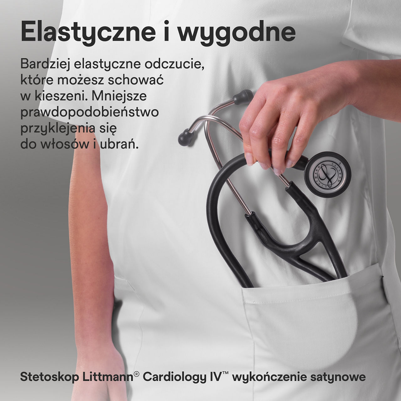 Littmann Satin Finish Kardiologia w kieszeni Black 3000x3000